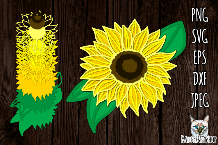 Layered Sunflower Svg Image 20