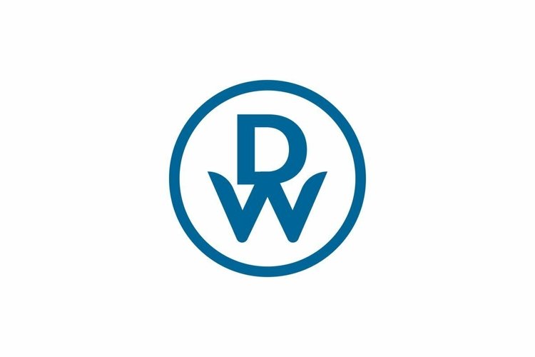 DW WD Logo design vector template example image 1