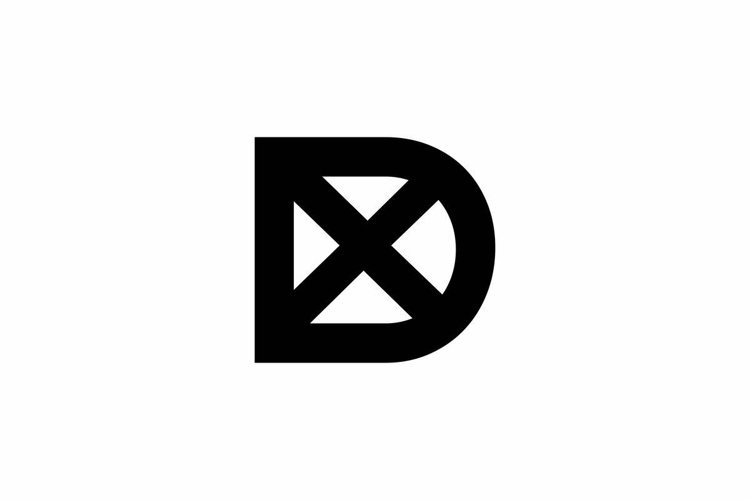 DX XD logo design vector template (3726097)