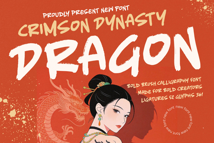 Dynasty Dragon - Bold Brush Calligraphy Font