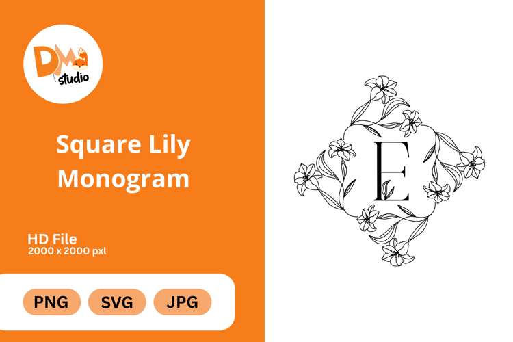 Floral Alphabet Svg Image 15