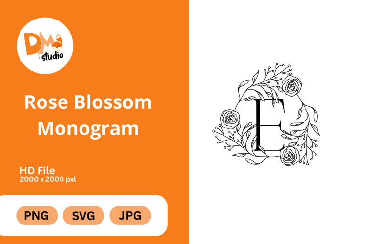 Rose Blossom Monogram