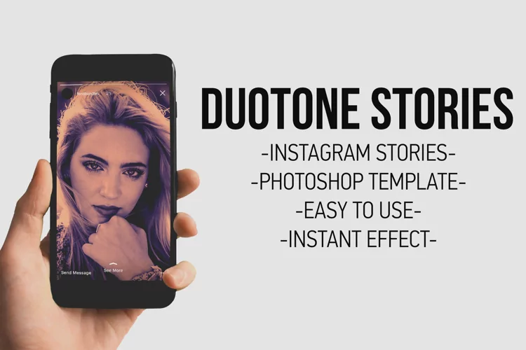 Duotone - Instagram Stories Photoshop Template