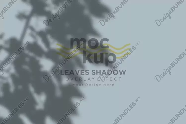 Leaves Shadow Overlay Effect Mockup