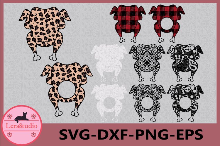 Turkey Leopard, Grunge, Buffalo Plaid, Zentangle, Mandala example image 1