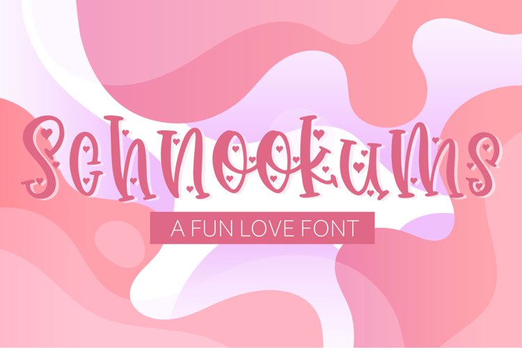 Schnookums A Fun Love Font example image 1