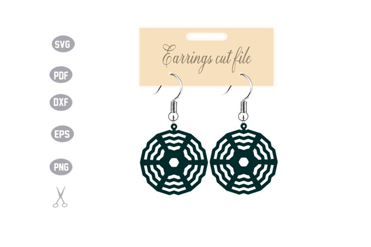 Earrings Template SVG example image 1