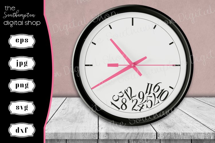 Funny Broken Clock Face Decal SVG Cut File Design (186483) | SVGs