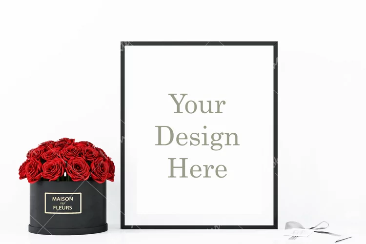 8X10, 16X20 ...Frame suitable size , Frame mockup