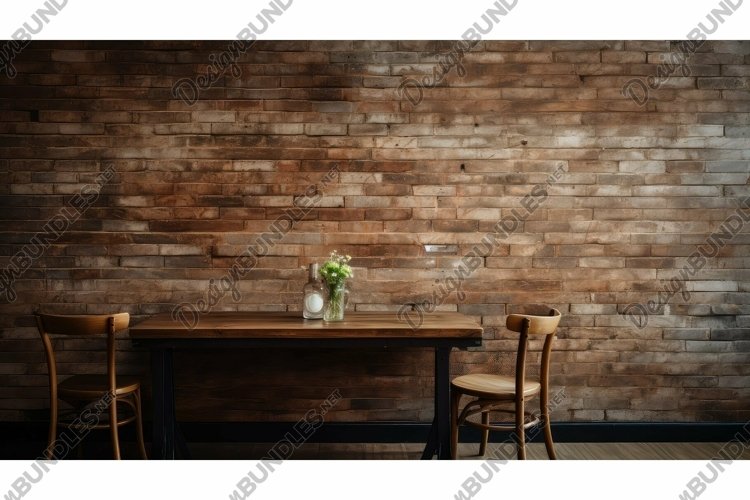 wooden blurred brick interior wall example image 1