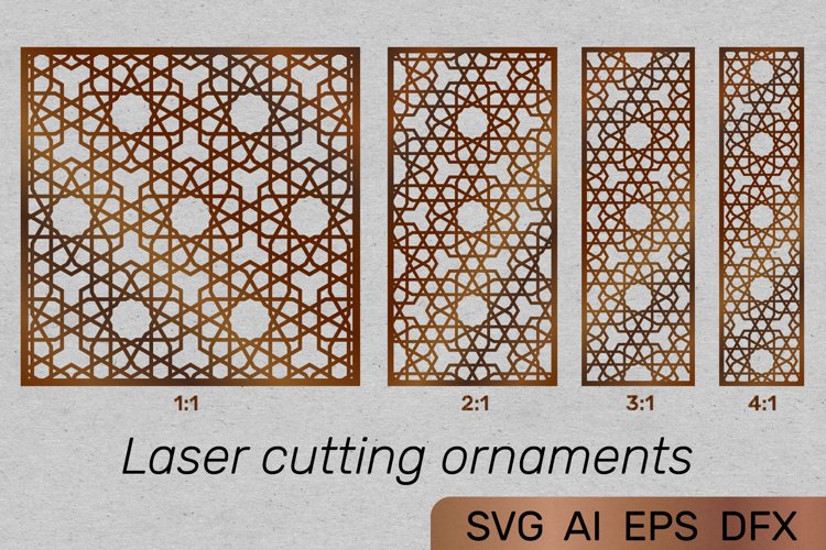 Ornaments for decorative partitions panel screen example image 1