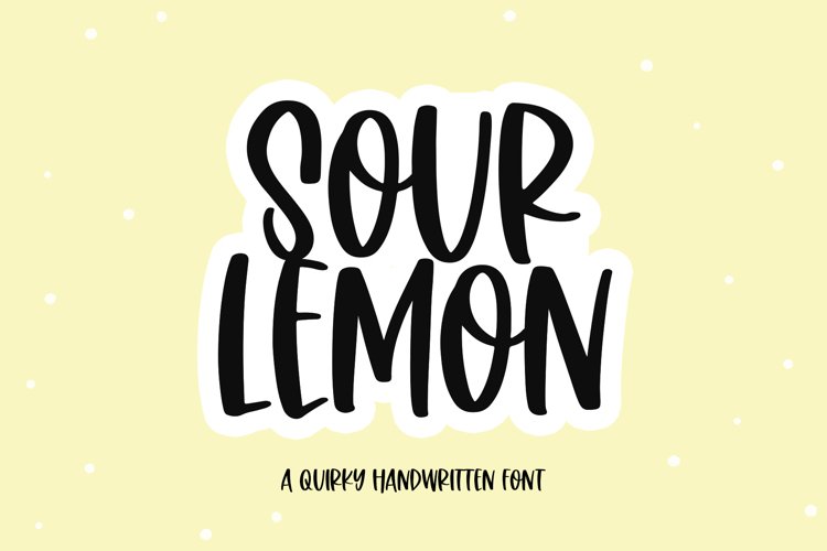 Sour Lemon - A Fun Handwritten Font example image 1