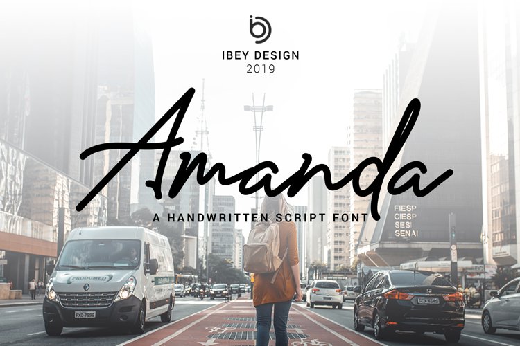 Amanda - Signature Monoline Font example image 1