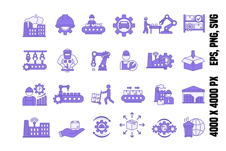 Colored Factory Icons