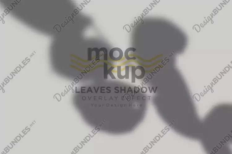 Leaves Shadow Overlay Effect Mockup