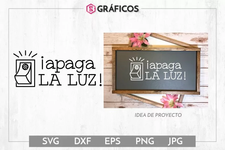 Apaga la luz SVG - Frases decoración baño