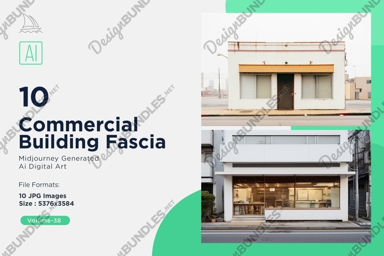 Commercial Building Fascia 10 Set V - 38