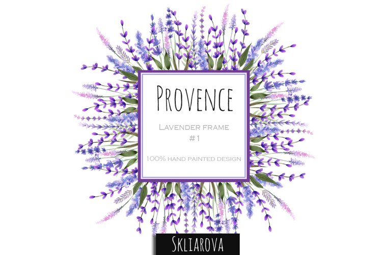 Provence. Lavender frame #1 example image 1