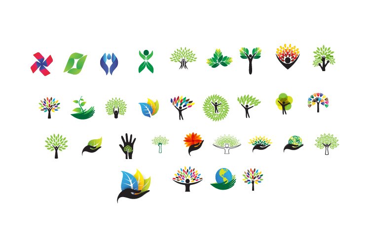 eco logo icon and abstract logo example image 1