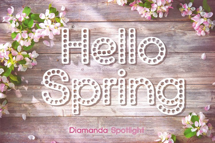 Diamanda Spotlight - Retro Stage Font example image 1