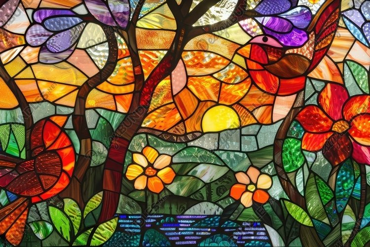 Stained Glass Texture Image 18