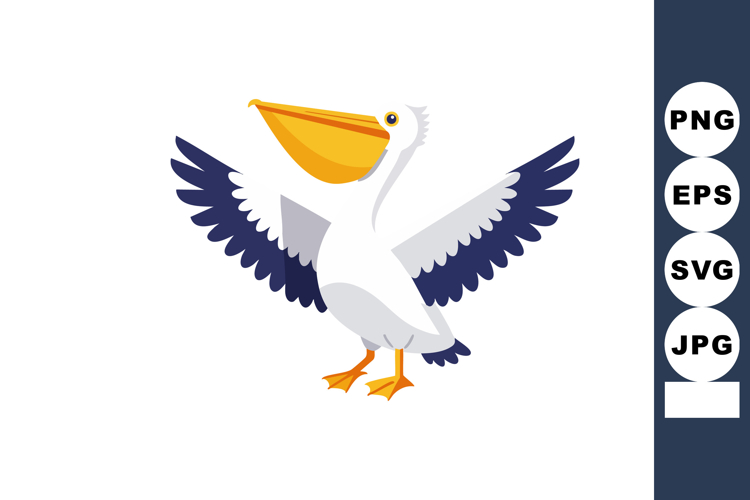 Pelican Clipart Image 4