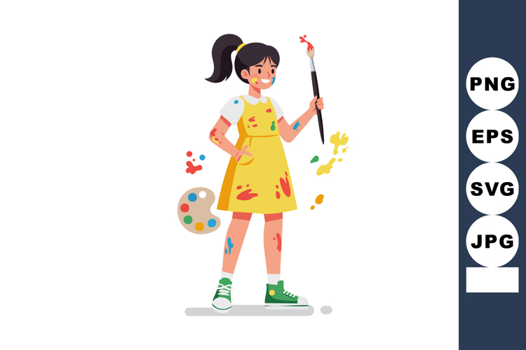 Painter Clipart Image 6