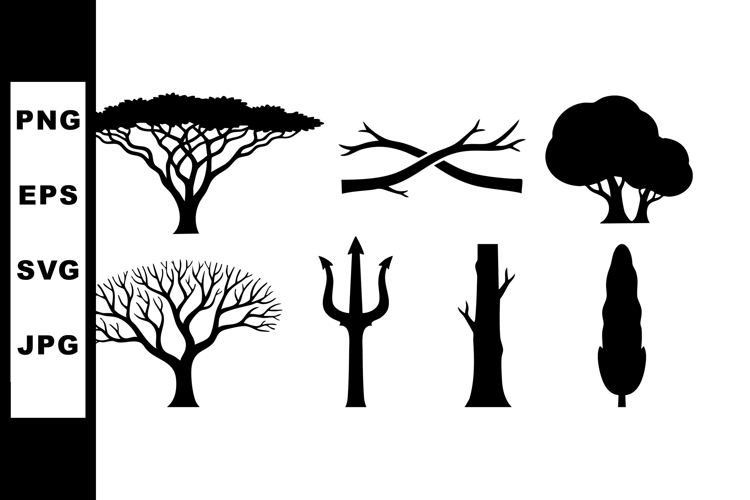 Tree Silhouette Vector Image 6