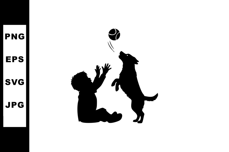 Child Playing Silhouette Image 5