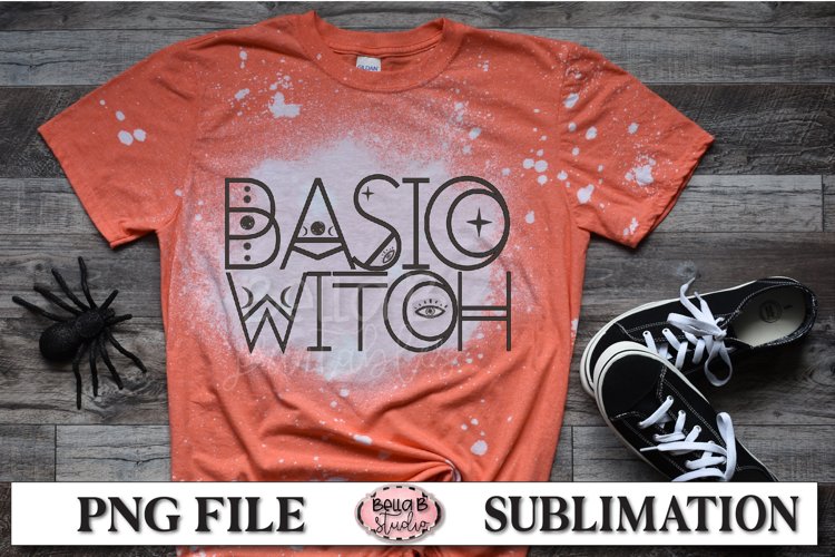 Basic Witch Sublimation Design, Vintage, Retro Halloween example image 1