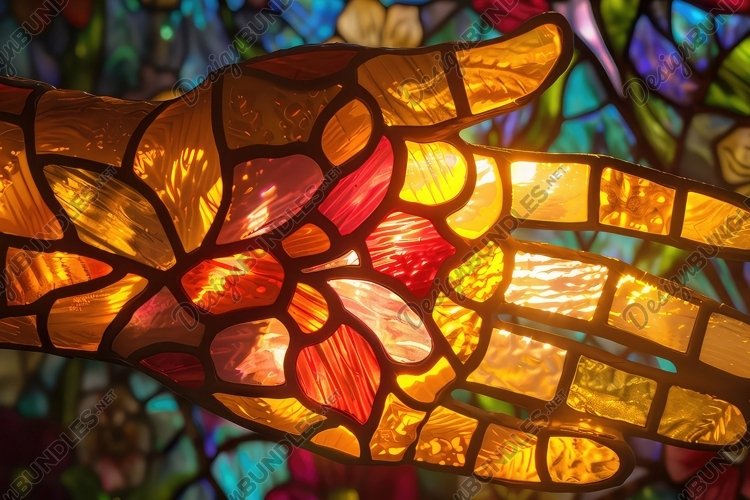 Stained Glass Texture Image 16