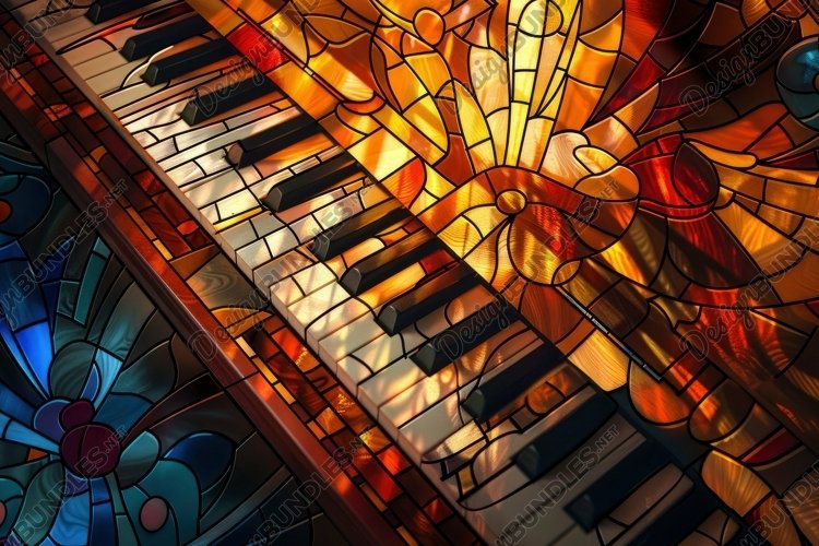 Stained Glass Texture Image 8