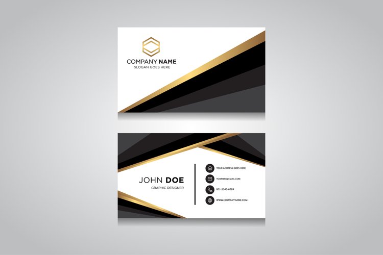 Creative and Clean Vector Business Card Template example image 1