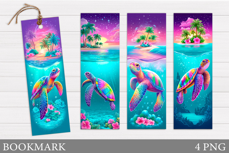 Sea Turtle Bookmark Design. Sea Bookmark Sublimation
