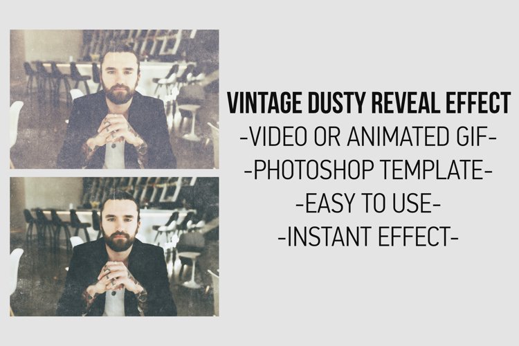 Animated Vintage Dusty Reveal Effect example image 1