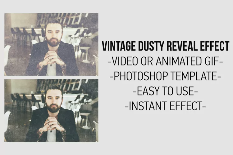 Animated Vintage Dusty Reveal Effect