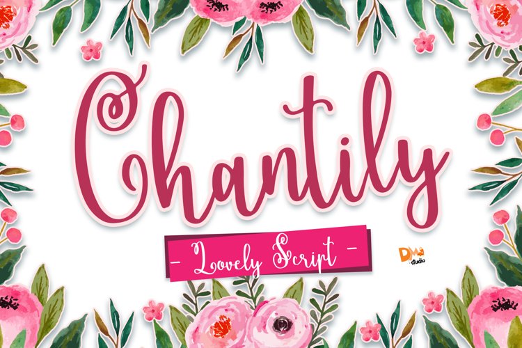 Chantily - Lovely Script Font example image 1