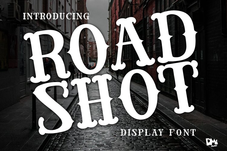 Road Shot - Display VIntage Font example image 1