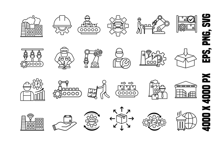 Line Factory Icons