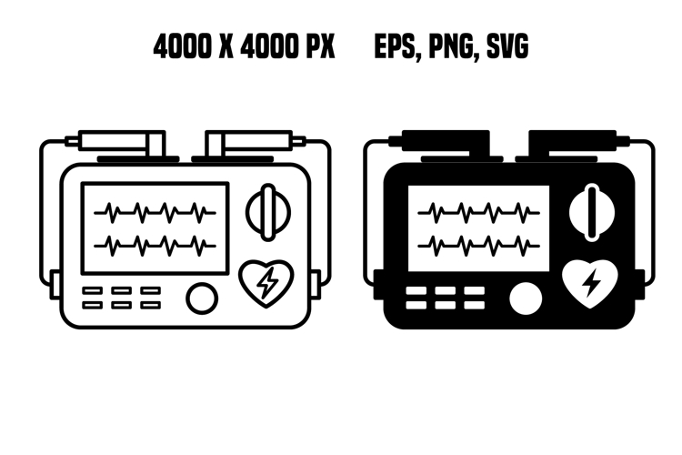 Defibrillator icons