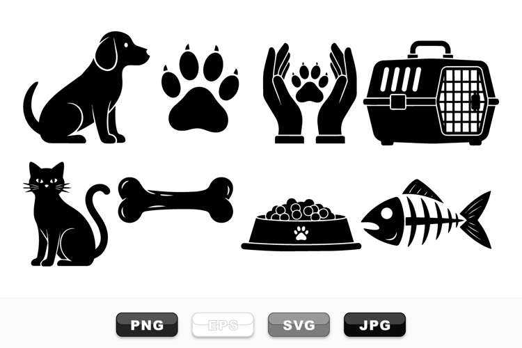 Dog Paw Silhouette Image 13