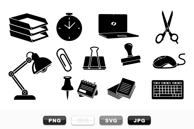 Minimal Office Icon Set for Business Projects