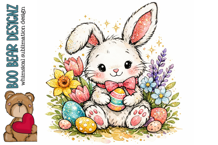 Whimsical Easter Bunny Clipart