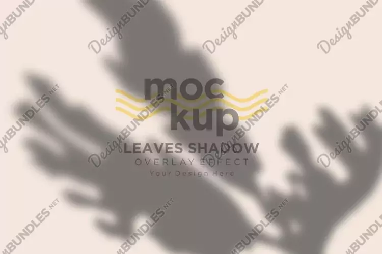Leaves Shadow Overlay Effect Mockup