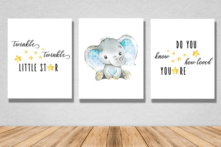 Twinkle little star wall print example image 1