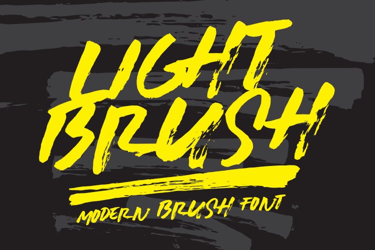 LIGHTBRUSH Modern Brush Font example image 1