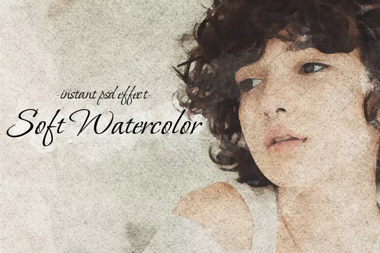 Soft Watercolor Effect - Photoshop Template
