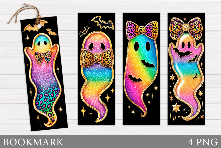 Ghost Bookmark Design. Halloween Bookmark Printable