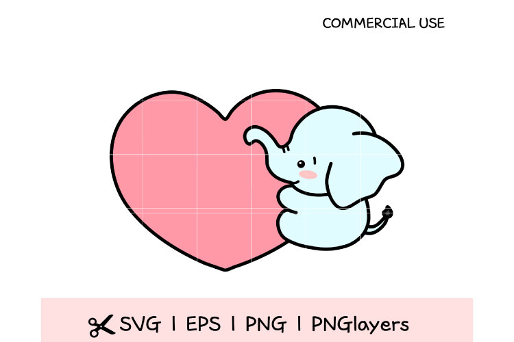 Cute Baby Elephant SVG Cut File for Cricut | Baby Shower