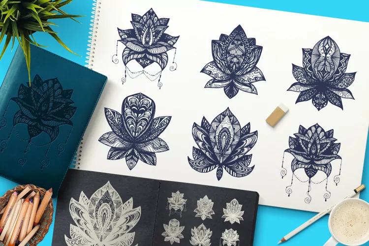 Boho Mandala Lotuses